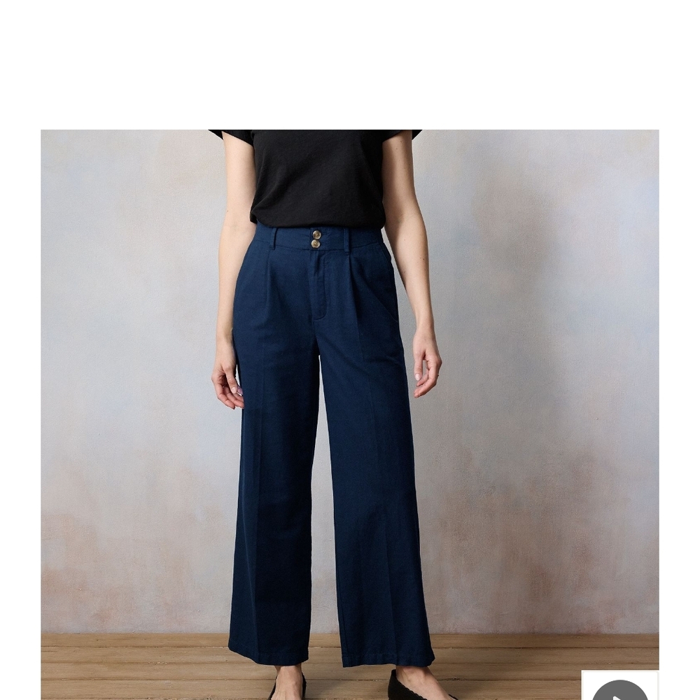 LC Lauren Conrad Deep Blue Wide-Leg Pants